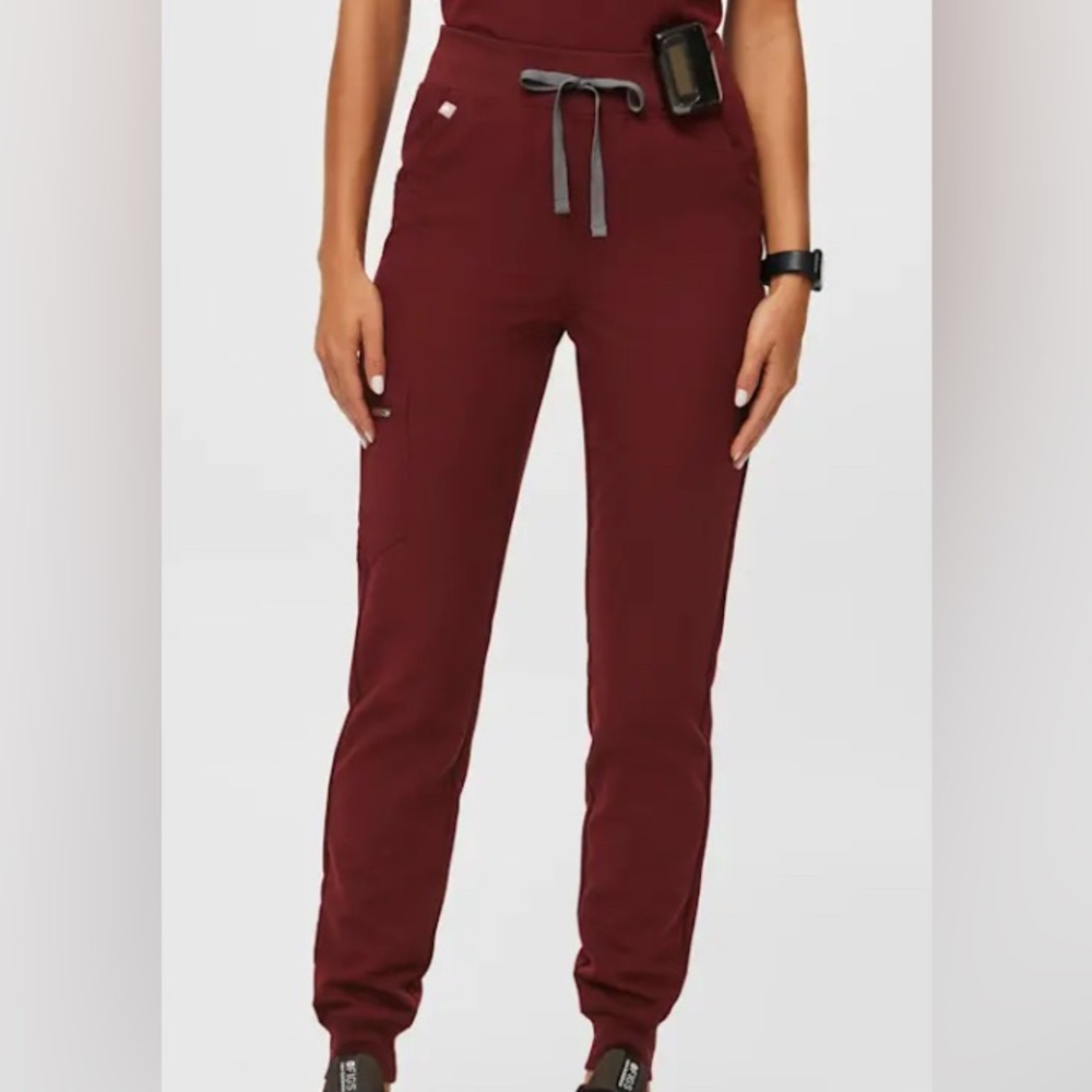 Figs high waisted jogger scrub pants